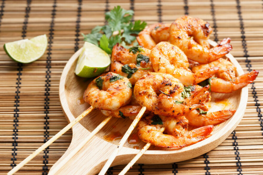 Grilled Lime Cilantro Shrimp recipe