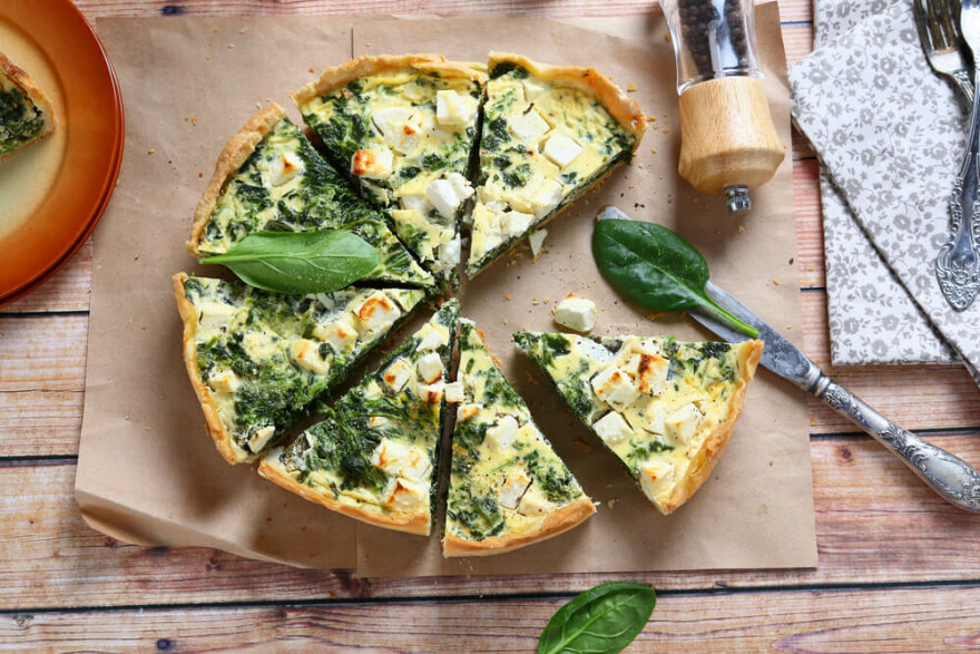 Spinach Ricotta Quiche recipe