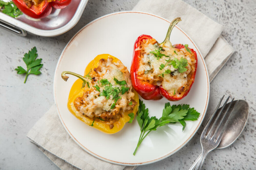 Quinoa Stuffed Bell Peppers recipe