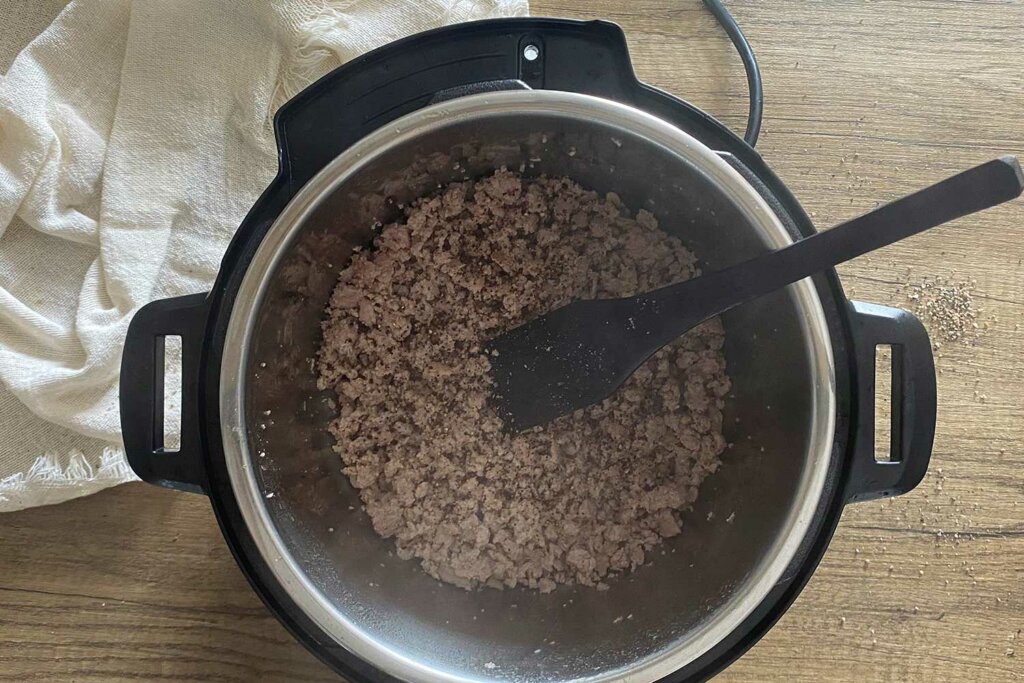 how to reheat ground beef on stove